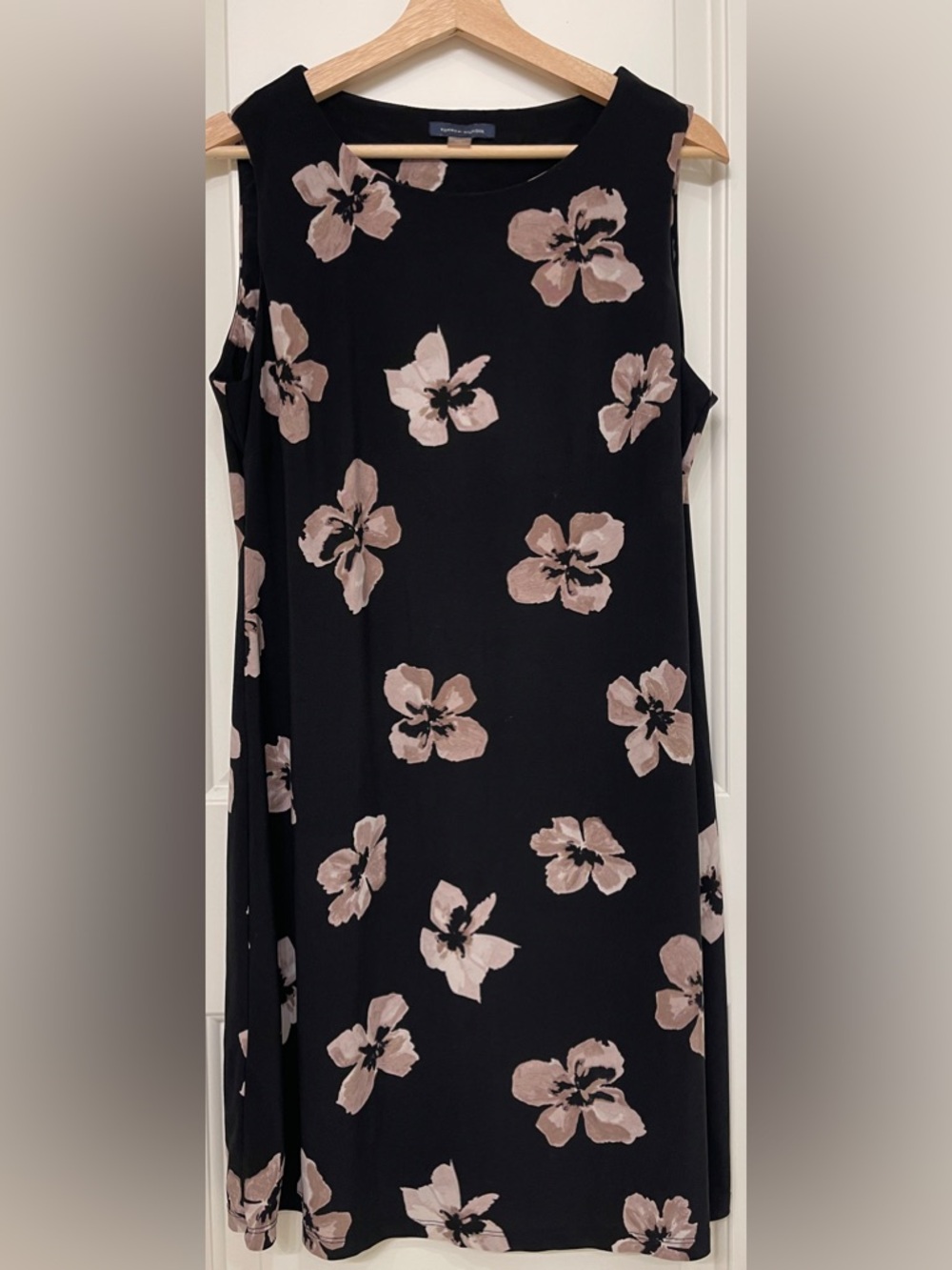 Tommy Hilfiger Black Dress with Tan Floral Print